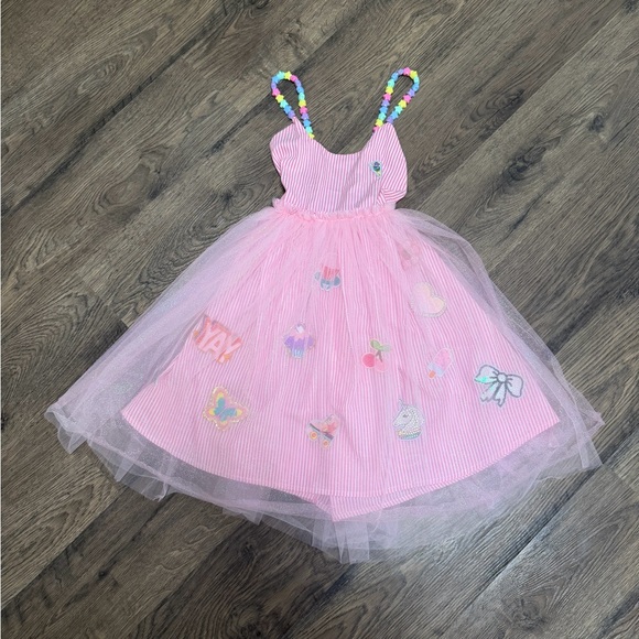 NWT Lola + The Boys Sweet Candy Pink Tulle Party Dress - Picture 3 of 4